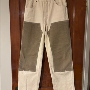Rudy Jude Adult Color Block Utility Jeans in Sage (size 3)